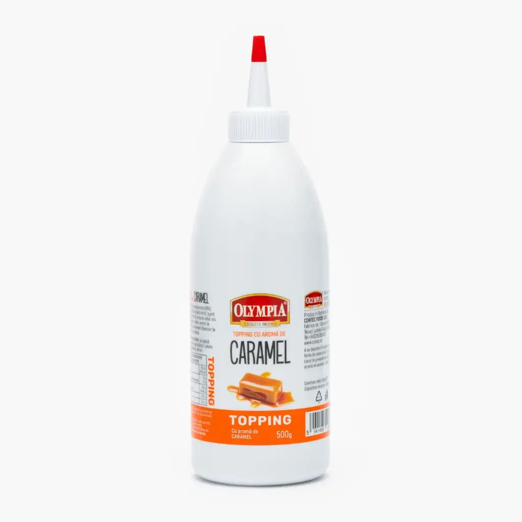 OLYMPIA-TOPPING CU AROMA DE CARAMEL, 385ML